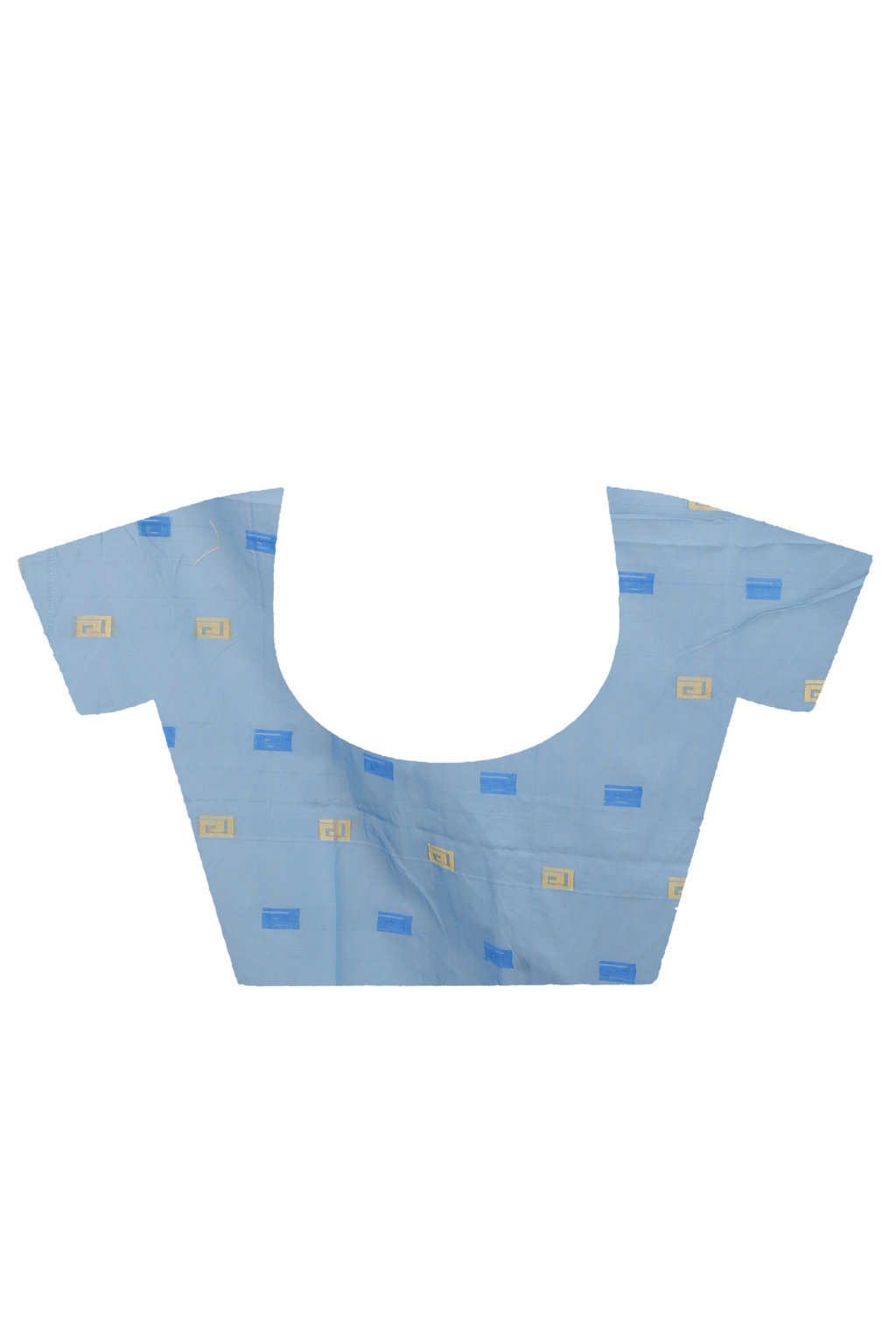 Parpel Blue Blended Cotton Banu Hand Loom Saree (1284)